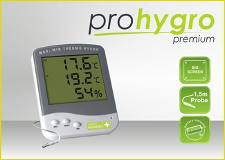 Digital thermo/hygro meter (min/max) Premium in-out